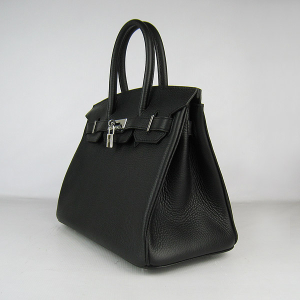 Replica Hermes Birkin 30CM Togo Leather Bag Black 6088 On Sale